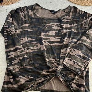 Sanctuary camo women’s long sleeve T-shirt